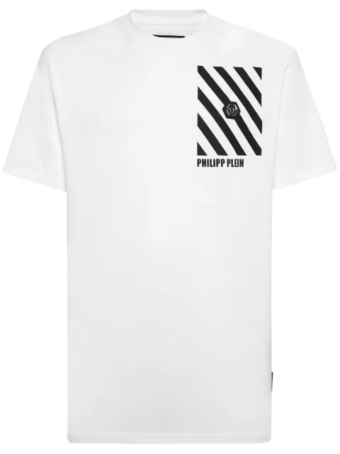 Philipp Plein striped cotton T-shirt Men