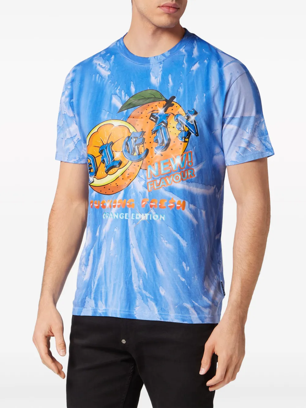 Philipp Plein Katoenen T-shirt - Blauw