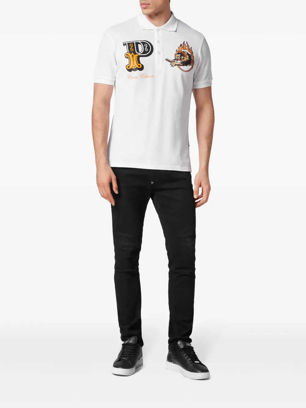 Philipp Plein Katoenen poloshirt Wit