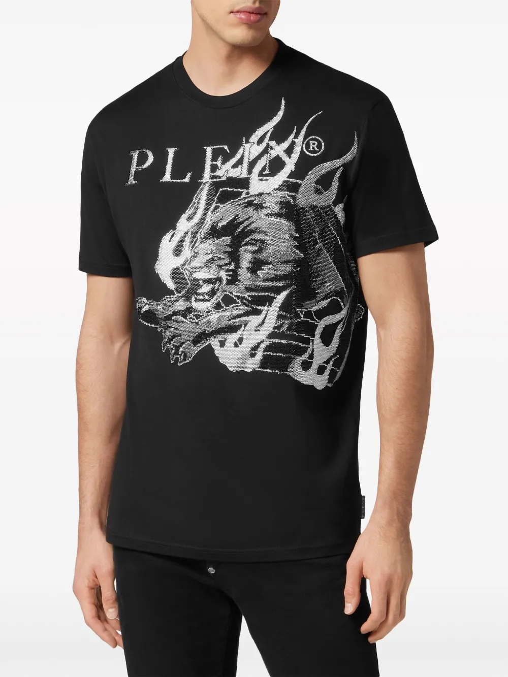 Philipp Plein Katoenen T-shirt Zwart