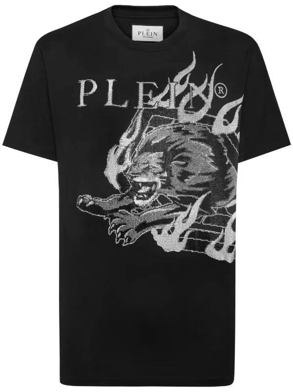 Philipp Plein Lion Circus Cotton T shirt Farfetch