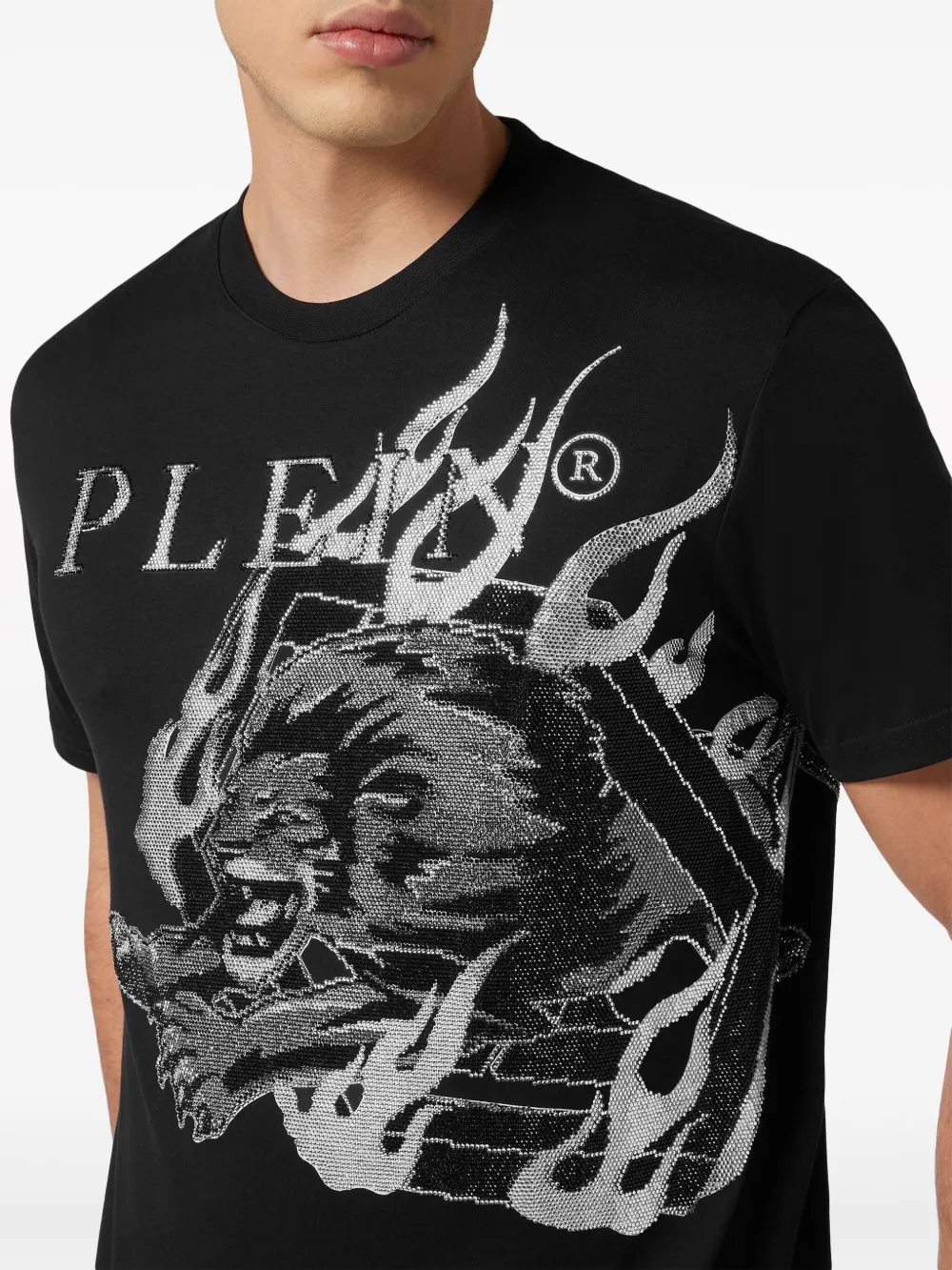 Philipp Plein Katoenen T-shirt Zwart