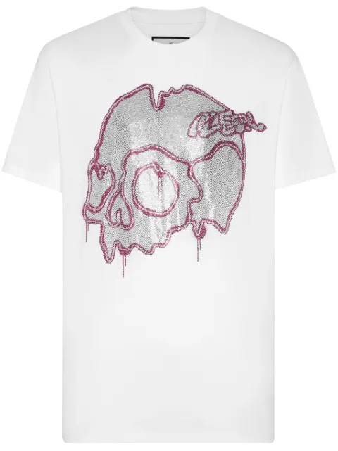 Philipp Plein Dripping Skull cotton T-shirt Men