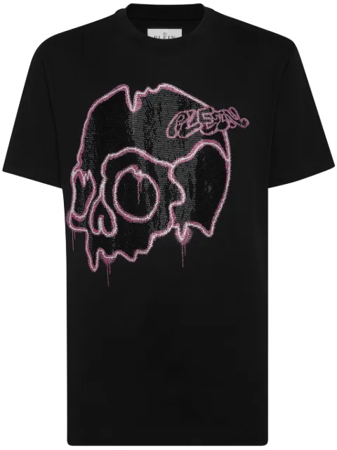 Philipp Plein playera Dripping Skull