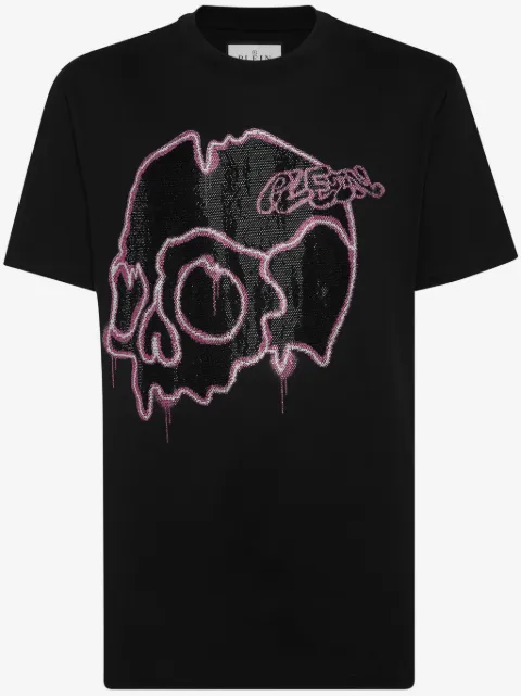 Philipp Plein playera Dripping Skull
