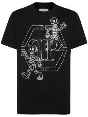 Philipp Plein Skeleton Studded T-shirt | Black | FARFETCH