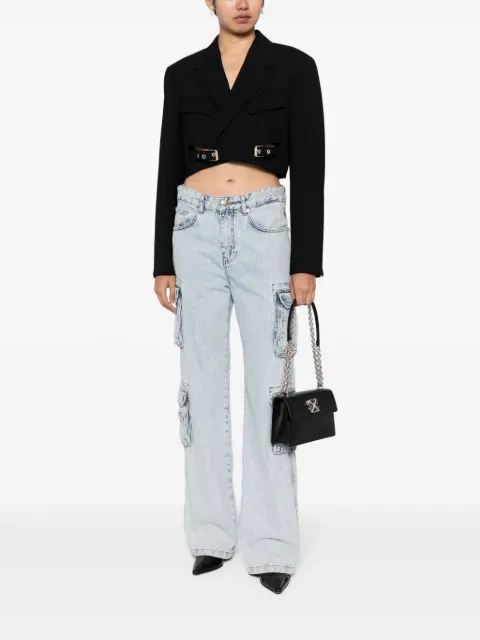 Off-White Jitney 2.0 logo-plaque shoulder bag OWNN154C99LEA0011072 - 1