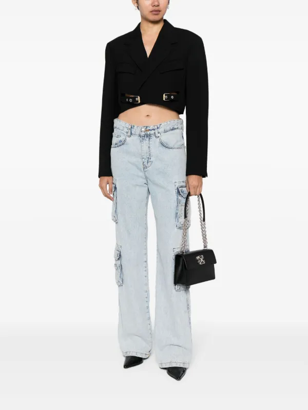 Off-White Jitney 2.0 logo-plaque Shoulder Bag | Black