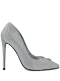 Philipp Plein 120mm glittered pumps - Silver