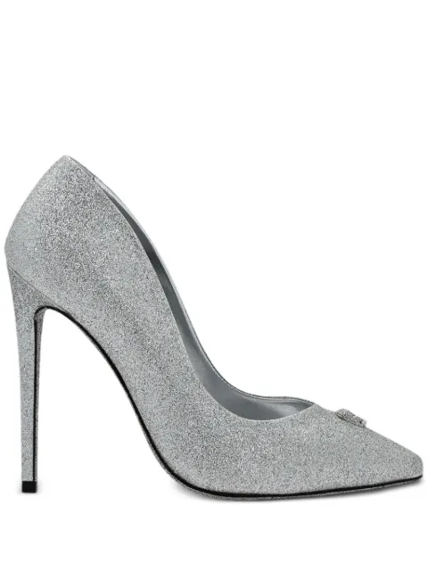 Philipp Plein 120mm glittered pumps