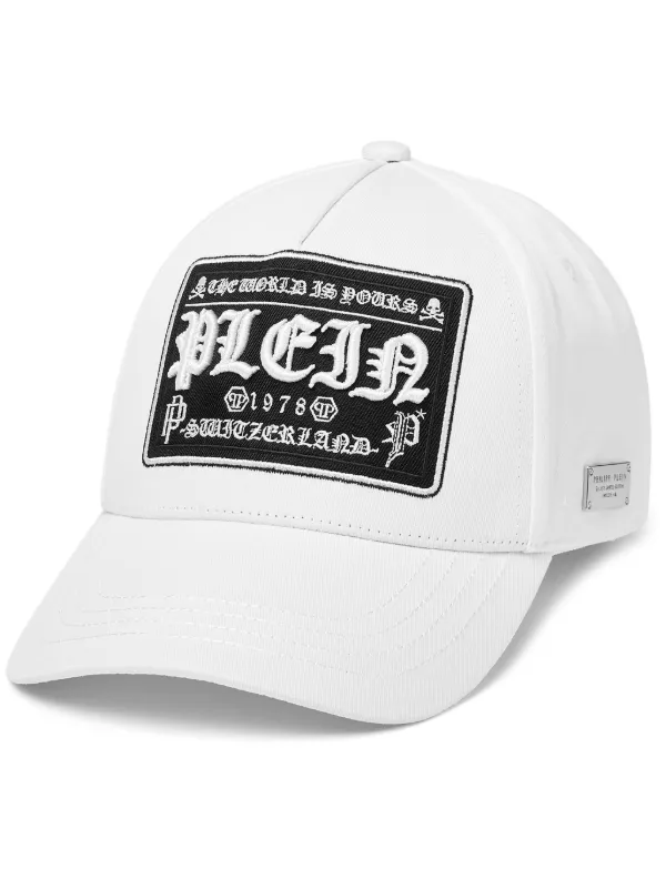 Philipp Plein Cappello Da Baseball Con Ricamo Bianco FARFETCH IT