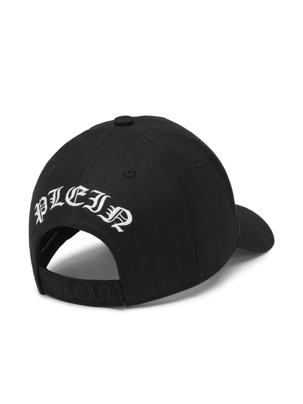 Shop Philipp Plein Logo-embroidered Baseball Cap In 黑色