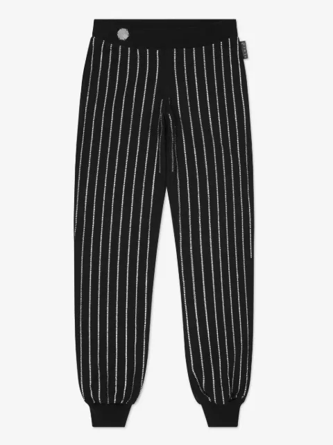 Philipp Plein Junior crystal-embellished track pants