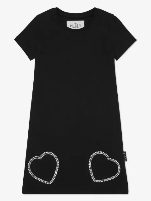 Philipp Plein Junior vestido Heart