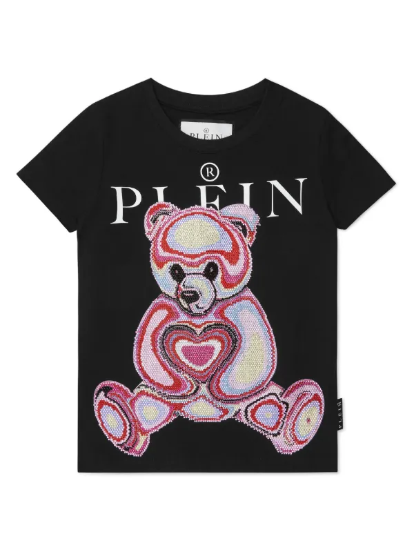 Philipp Plein Junior テディベア Tシャツ | ブラック | FARFETCH JP