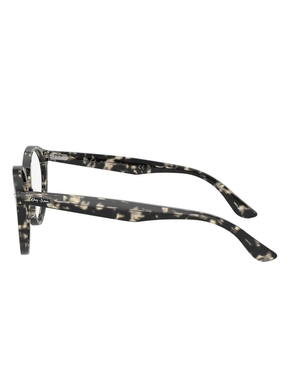 Ray-Ban Larry zonnebril met rond montuur Zwart