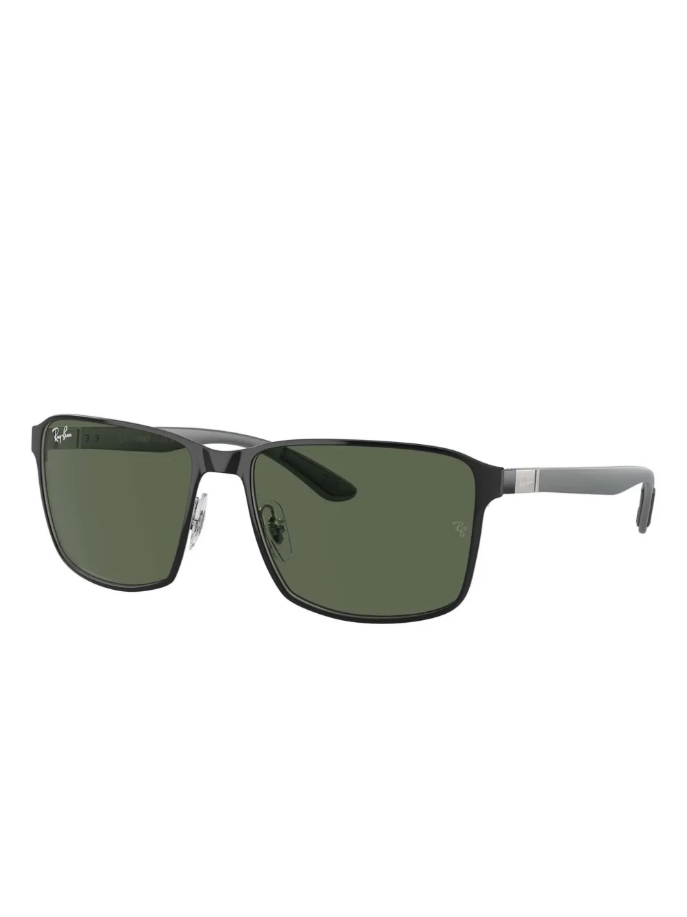 Ray-Ban RB3721 zonnebril met rechthoekig montuur - Zwart