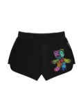 Philipp Plein Junior Teddy Bear jersey shorts - Black