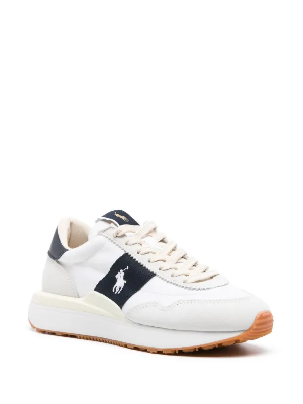 Polo Ralph Lauren Train 89 Panelled Sneakers White FARFETCH UK