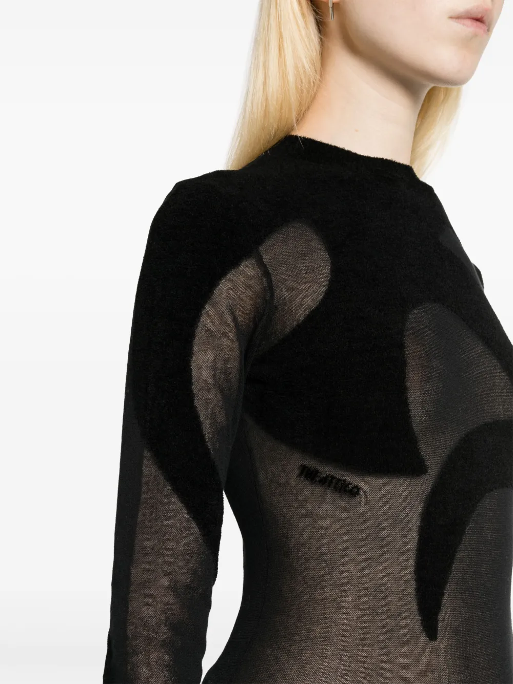 Cheap The Attico fine-knit sheer top Women