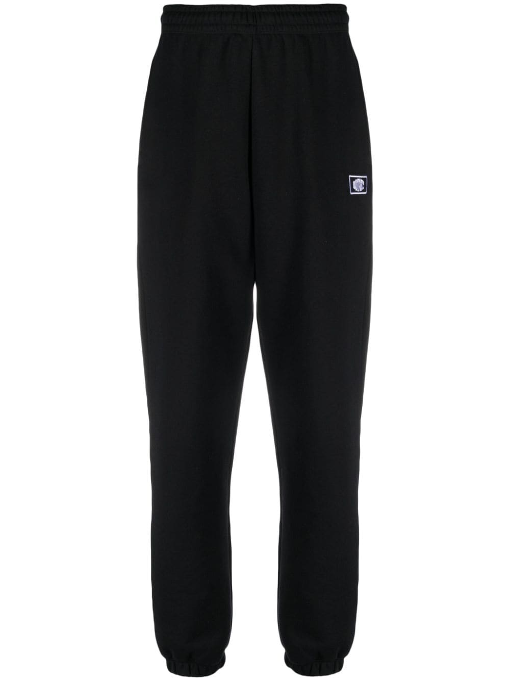 Rotate Birger Christensen Logo-embroidered Organic Cotton Track Trousers In Black