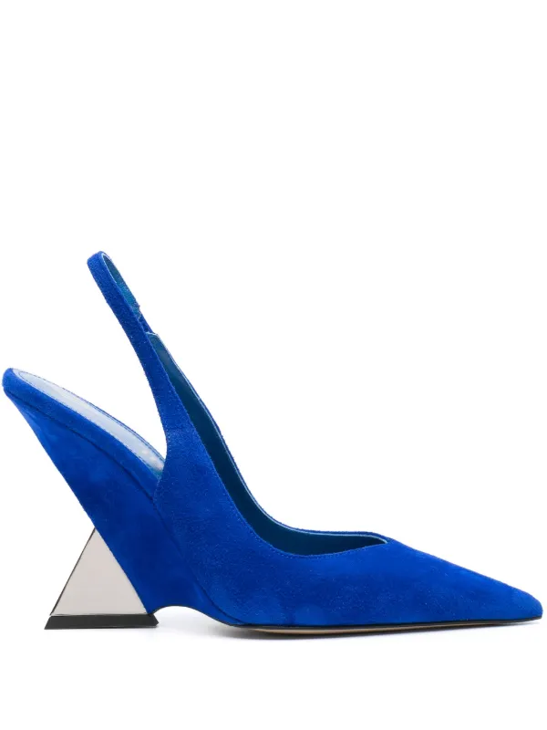 Cobalt blue slingback shoes on sale