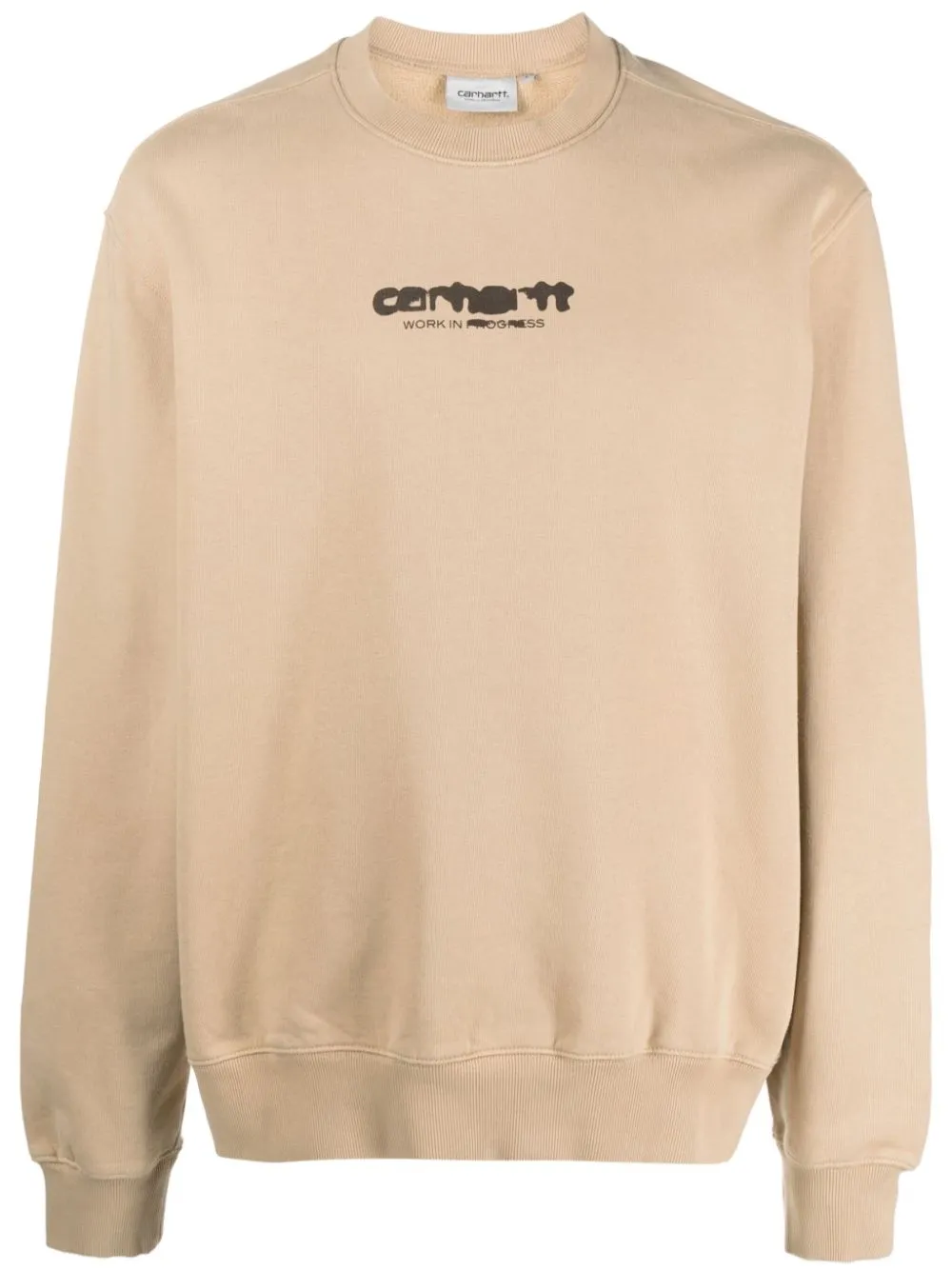 Shop Carhartt Ink Bleed Cotton Sweatshirt In Neutrals