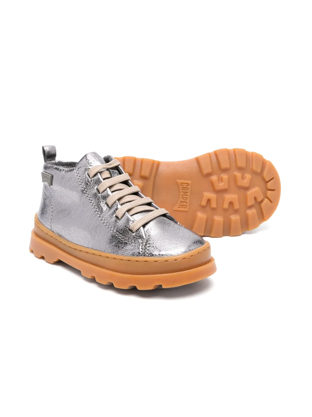 Camper Kids Brutus leather boots - Grijs