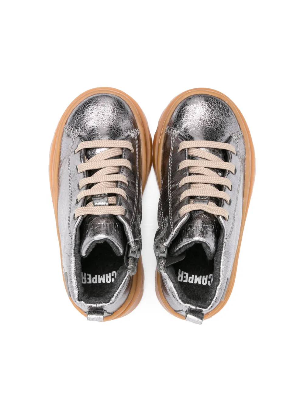 Camper Kids Brutus leather boots Grey