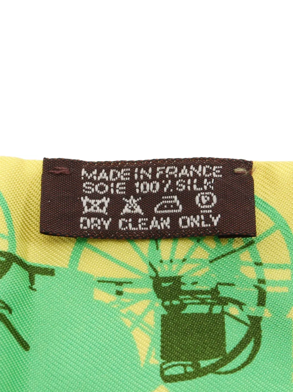 Affordable Hermes 2000s graphic-print silk twilly scarf Women