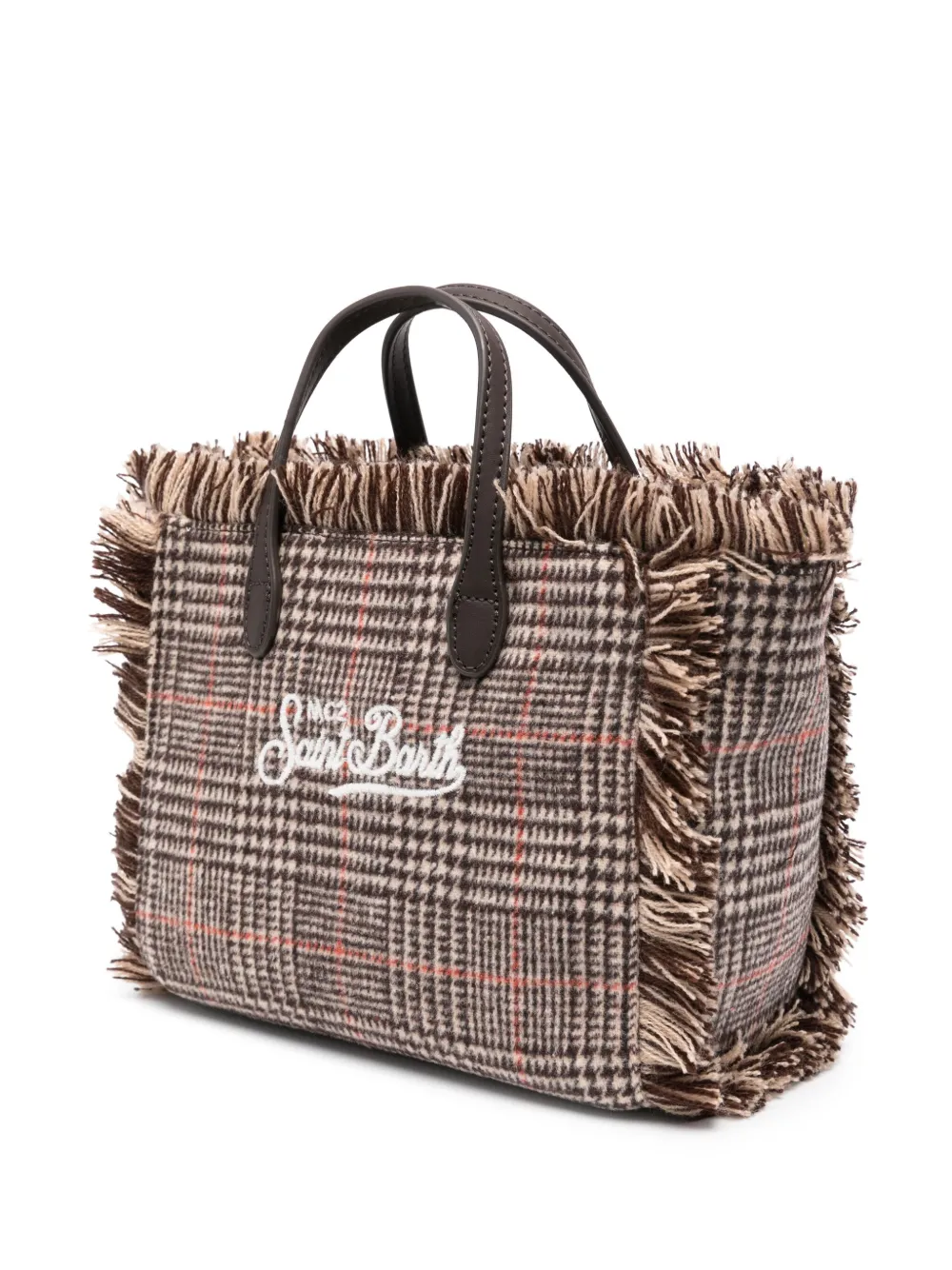 MC2 Saint Barth mini Vanity logo-embroidered tote bag - Bruin