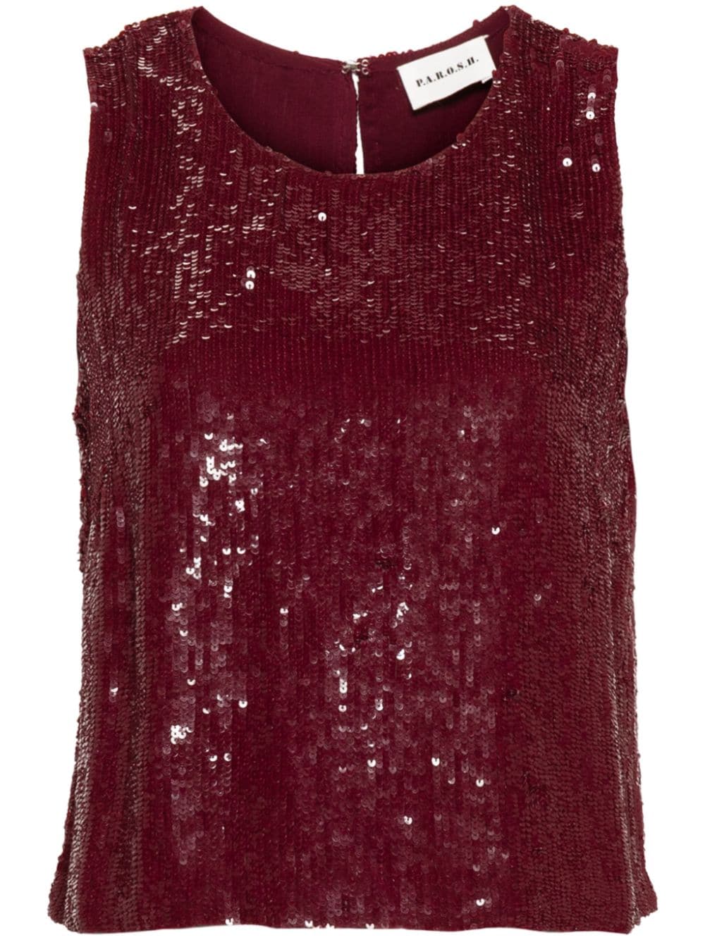 P.a.r.o.s.h Top Mit Pailletten In Red