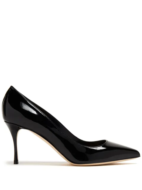 Sergio Rossi 75mm Godiva patent-leather pumps