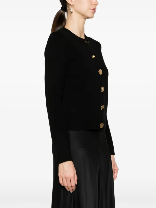 Tory Burch Buttoned fine knit Cardigan Black FARFETCH CA