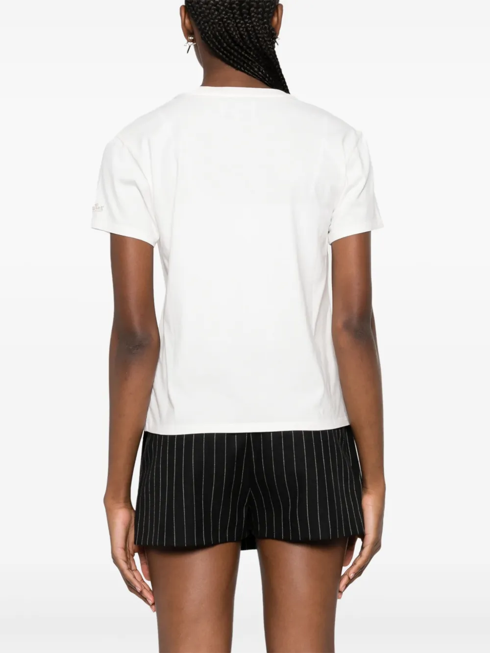 MC2 Saint Barth T-shirt verfraaid met kristallen Beige