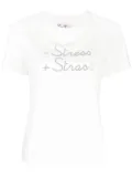 MC2 Saint Barth crystal-embellished cotton T-shirt - Neutrals