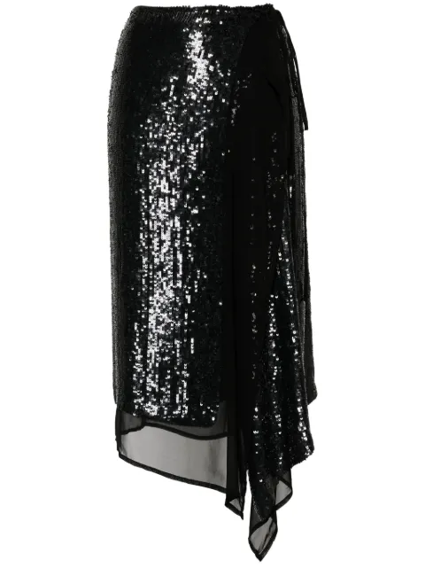 P.A.R.O.S.H. Glare sequinned skirt