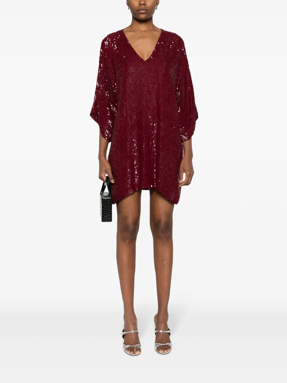 P.A.R.O.S.H. Mini-jurk met pailletten - Rood