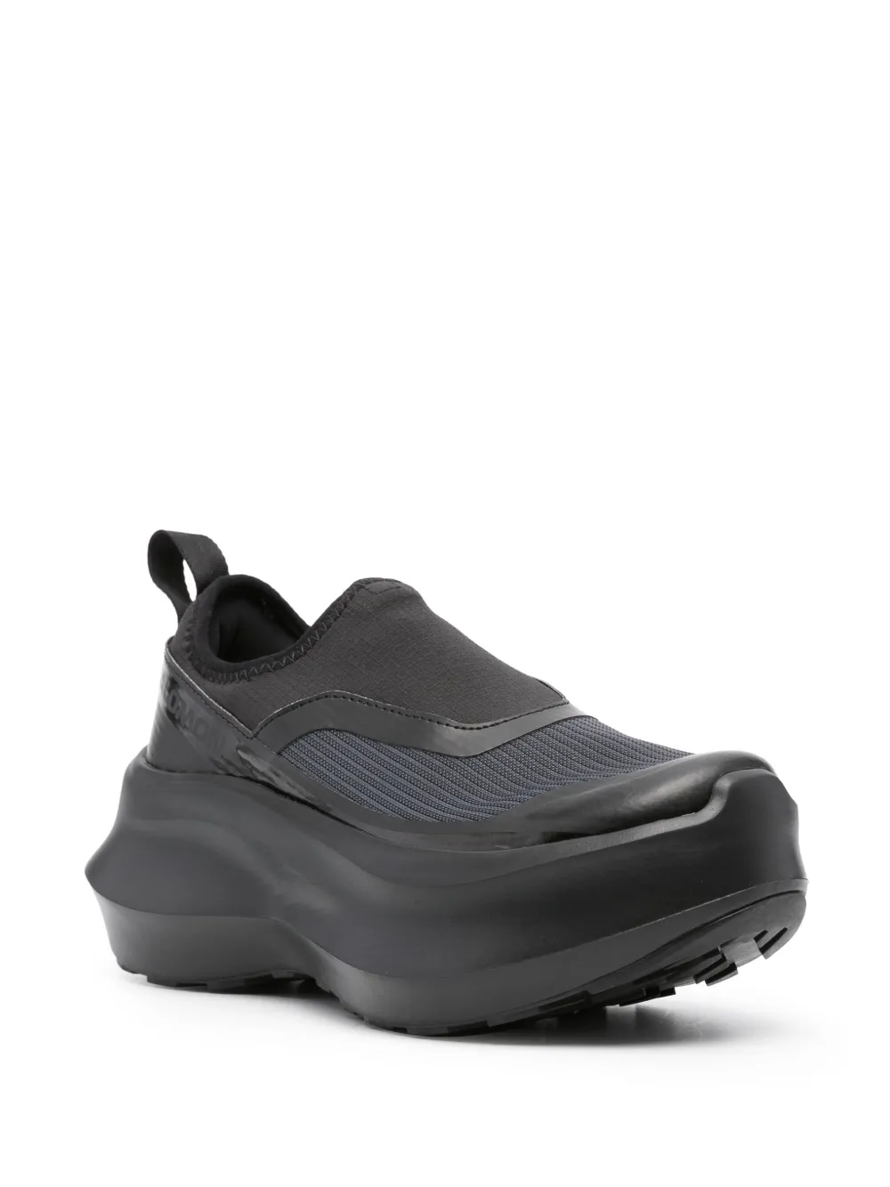 Comme Des Garçons x Salomon sneakers met ronde neus - Zwart