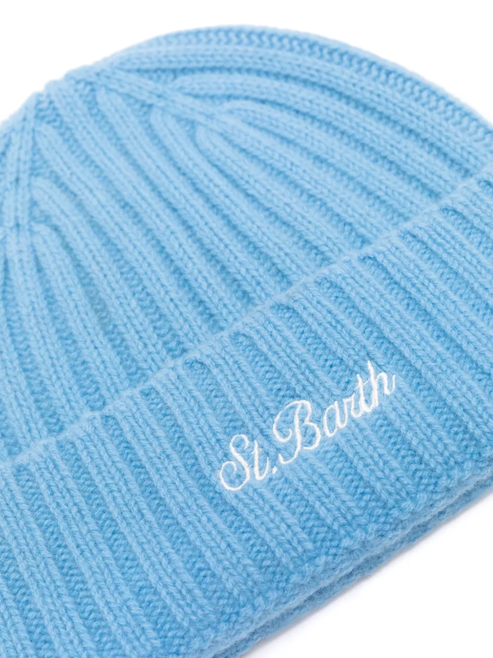 MC2 Saint Barth logo-embroidered wool beanie - Blauw