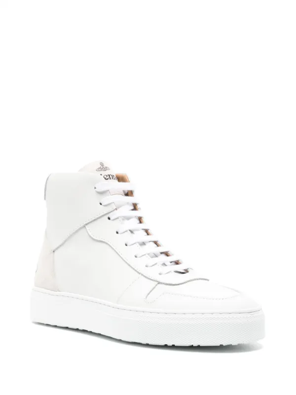 Womens white online leather high tops