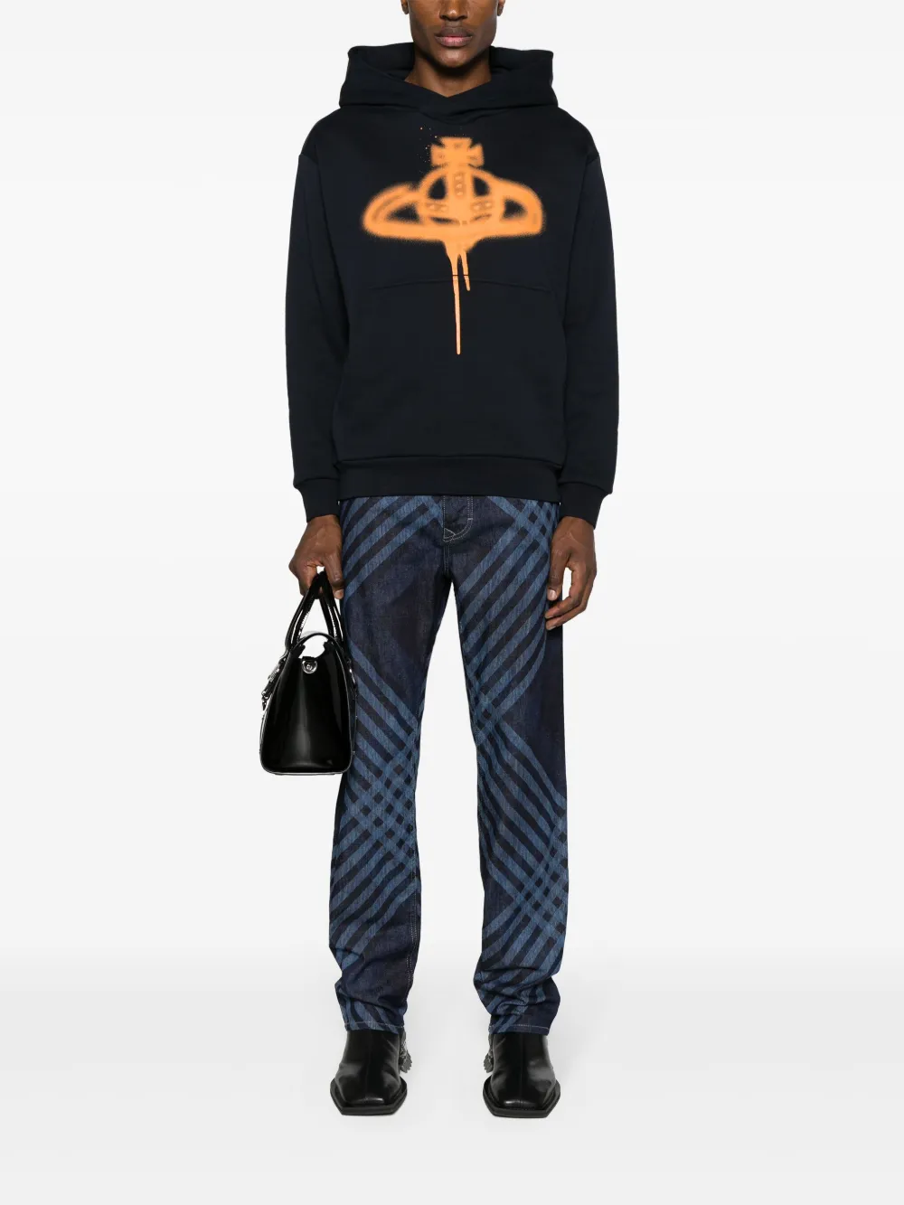 Vivienne Westwood Hoodie met print - Blauw