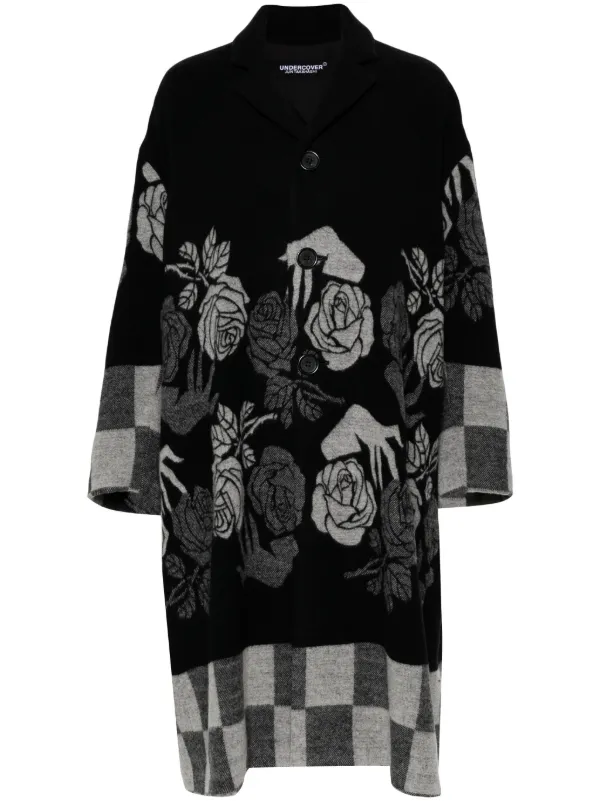 White cheap floral coat