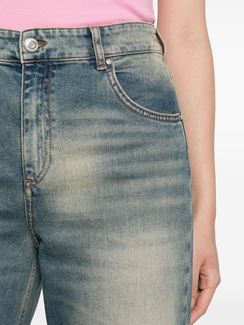 Blumarine Jeans met wijde pijpen Blauw