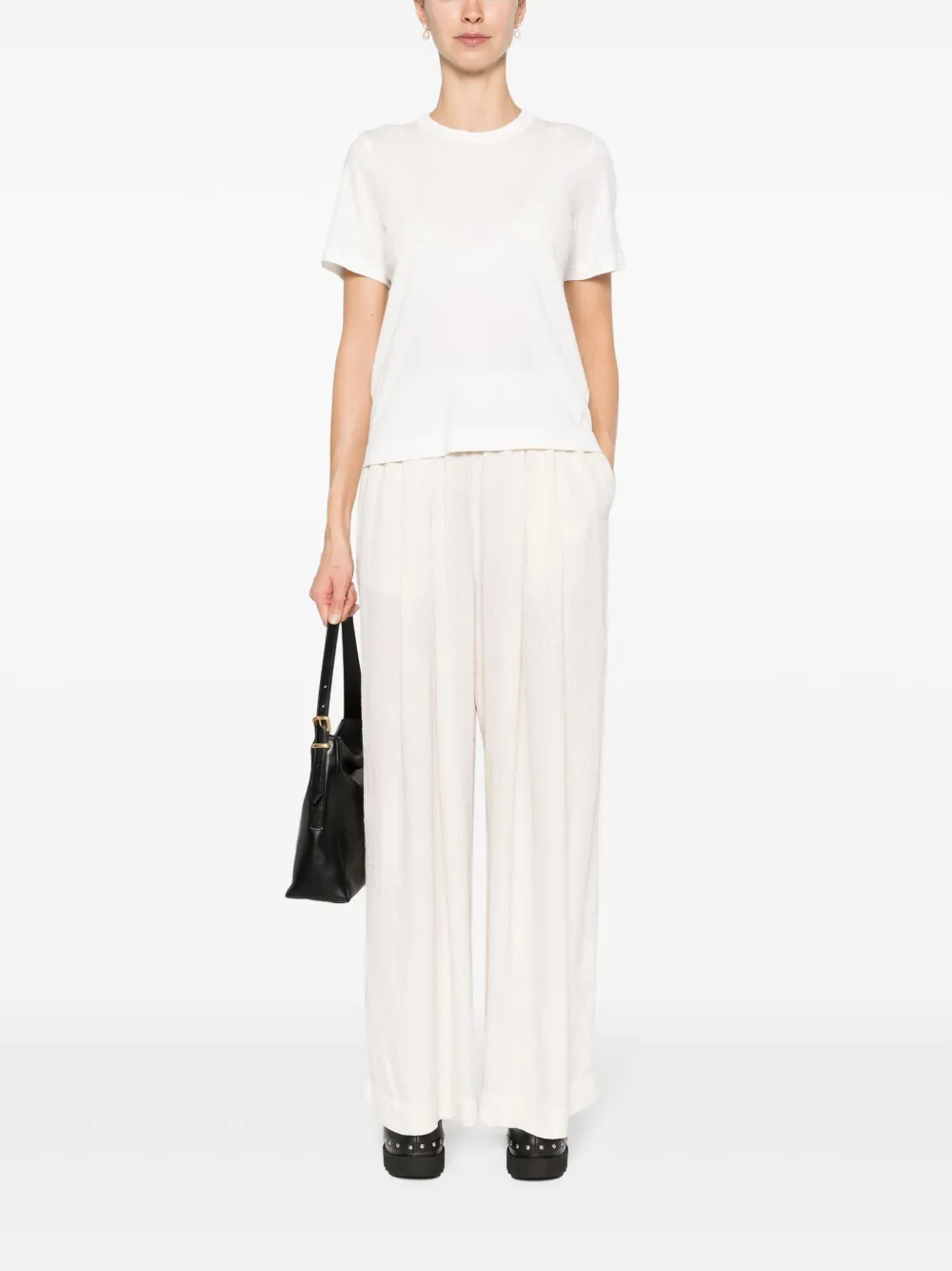 Raquel Allegra T-shirt met ronde hals - Wit