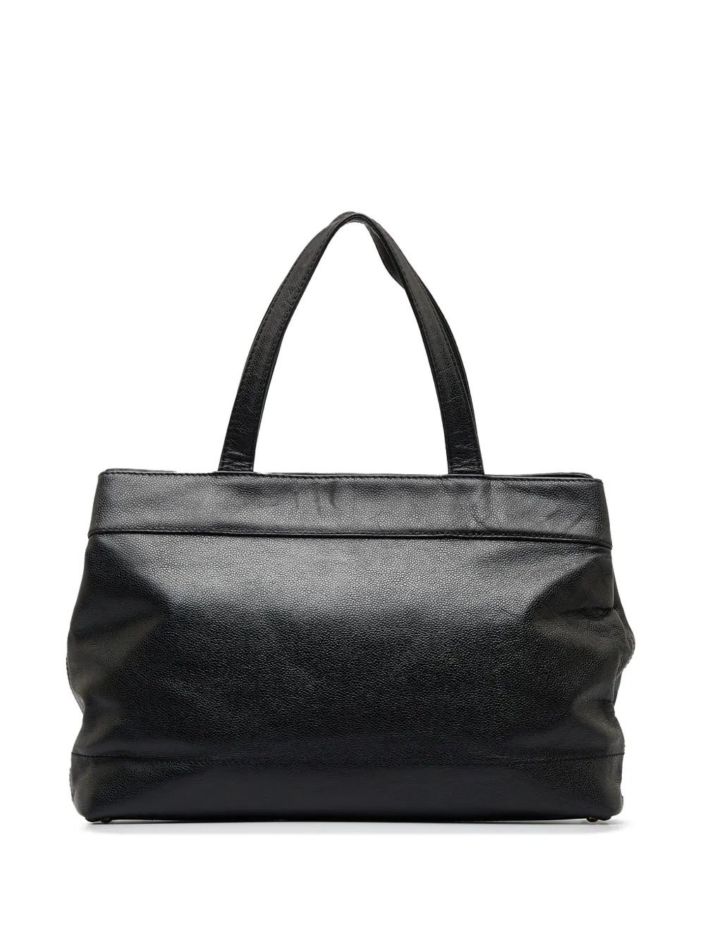 CHANEL Pre-Owned 2002-2003 Chanel CC Caviar Tote - Zwart