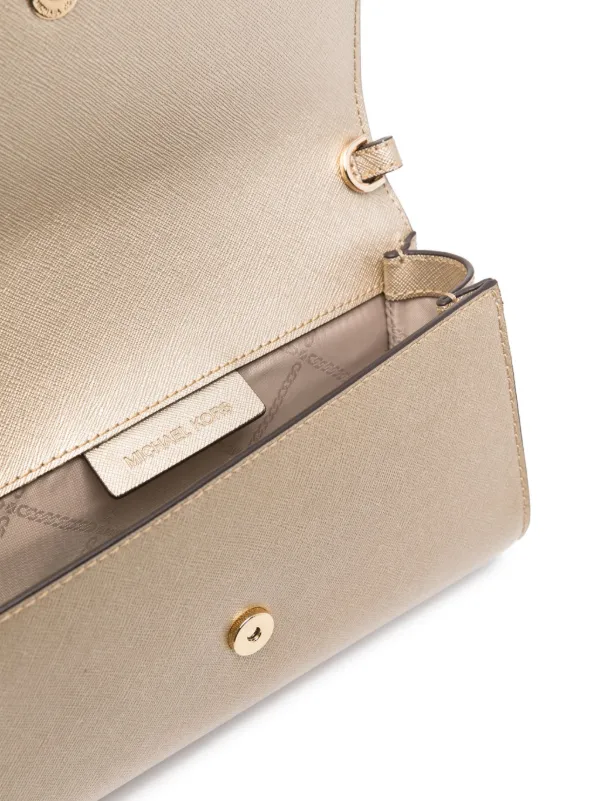Michael kors gold outlet clutch bag