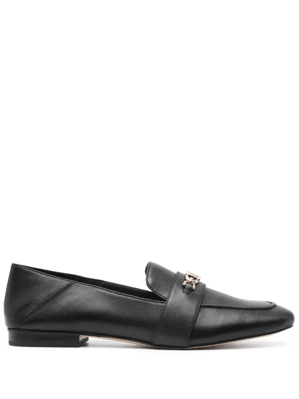 Michael kors black loafers cheap