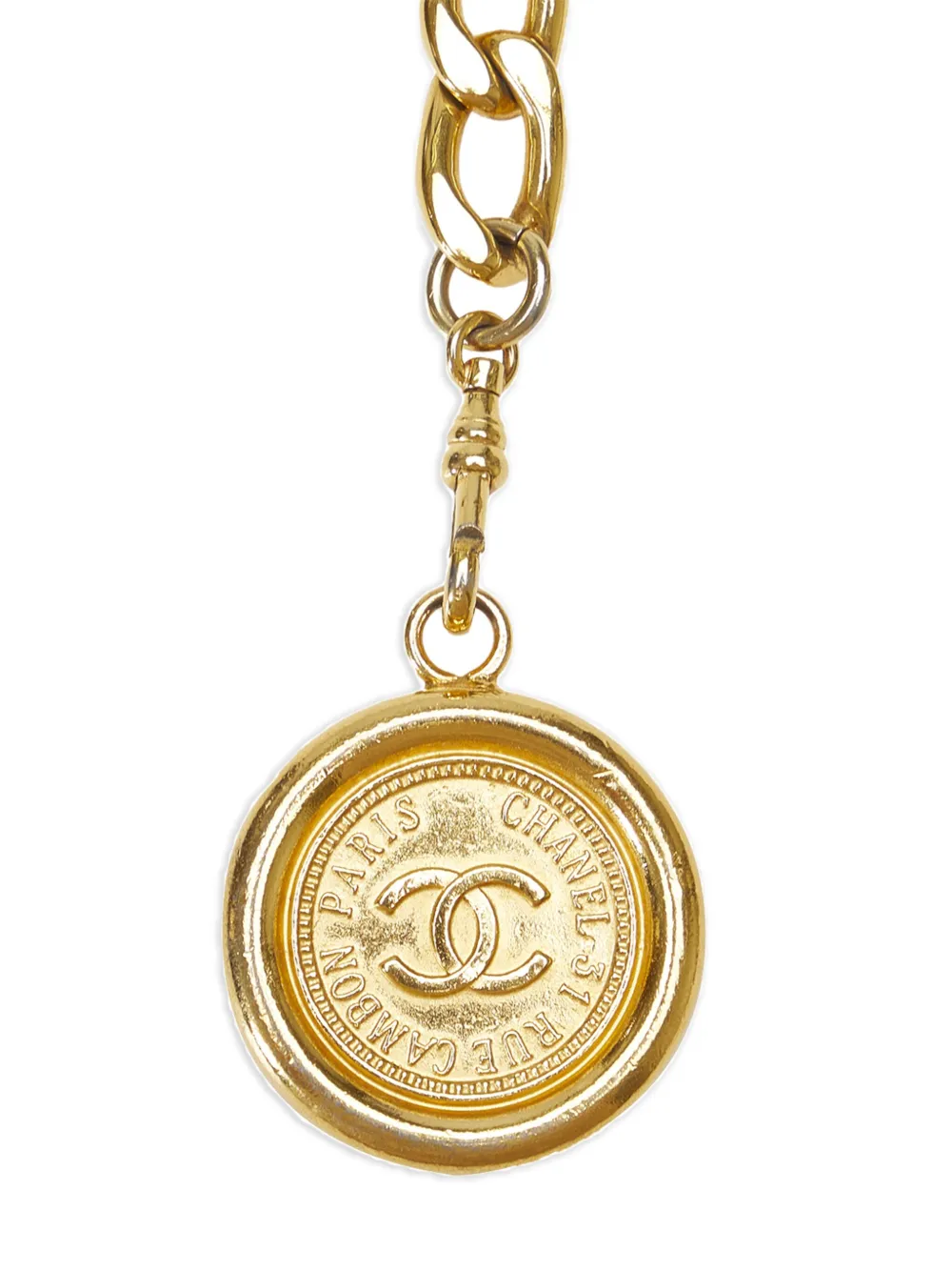 CHANEL Pre-Owned 21th Century Chanel CC Medallion Chain-Link Belt - Goud