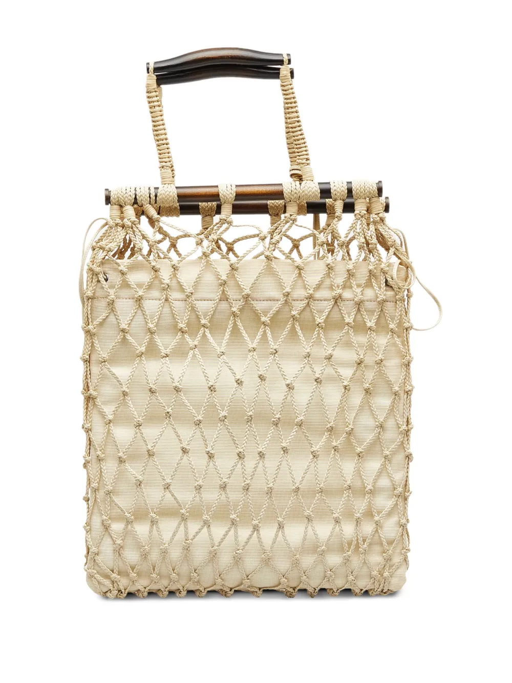Gucci Pre-Owned 21th Century Gucci Canvas Mesh Tote - Wit